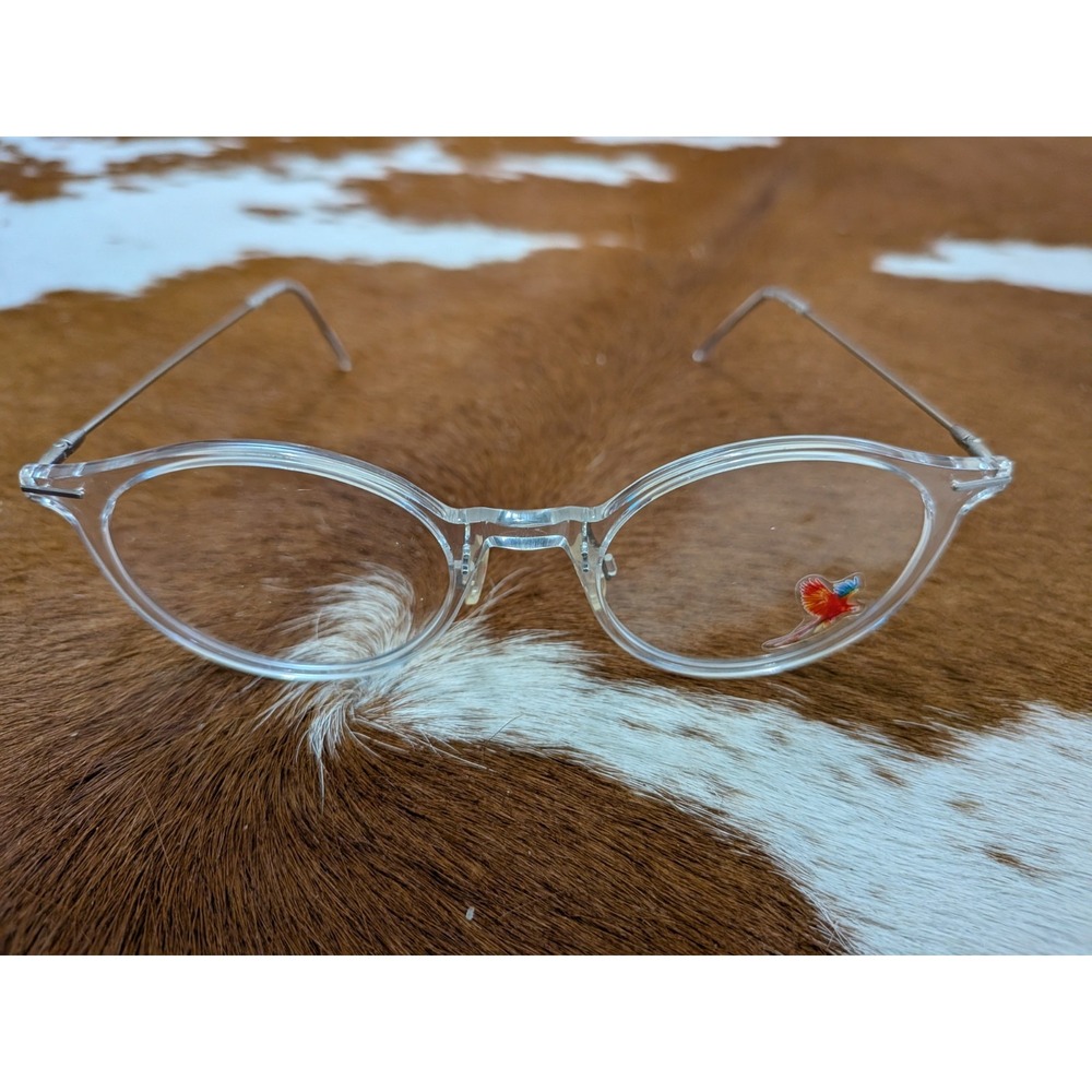 Maui Jim Eyeglasses MJO2414-05D Crystal Clear Round Frame Italy 48.5[]21 140
